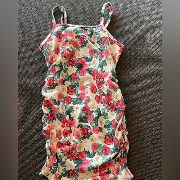 Floral Print Ruched Side Slip Dress 2Y Toddler - Picture 1 of 3